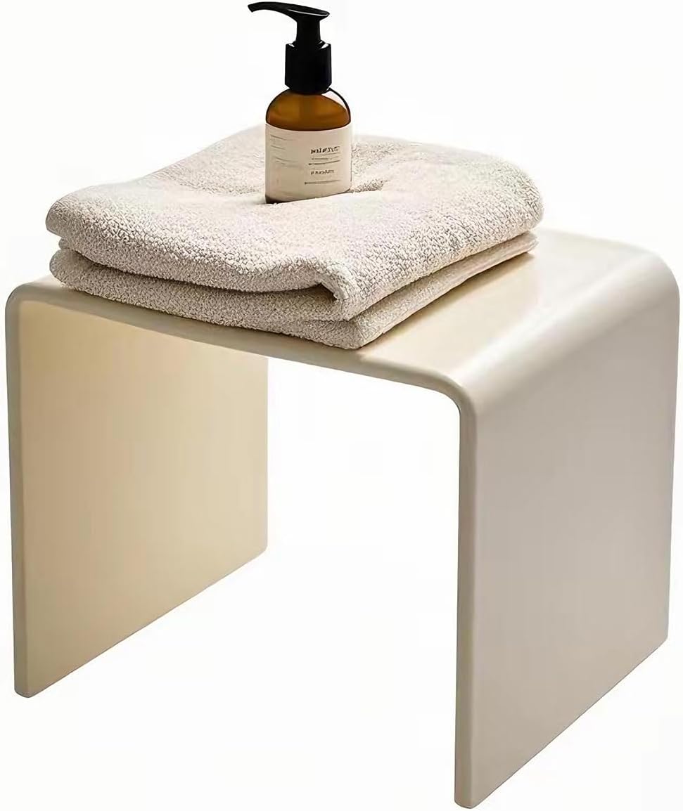 Acrylic 13.4 Inches Small Kids' Step Toilet Stool Set of 2,Clear Footstool for Bathroom, Multi-Use as Shower/Water-Resistant Stool,Seating and Placing Items (10.2" D x 13.4" W x 10.2" H（2PCS)