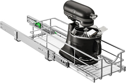 WelFurGeer 2-Tier Kitchen Cabinet Pullout Shelf and Drawer Organizer, Soft Close Pantry Pull Out Shelves, Heavy Duty Pull Out Cabinet Organizer with Shelf Liner for Kitchen Cabinets, Pantry Storage