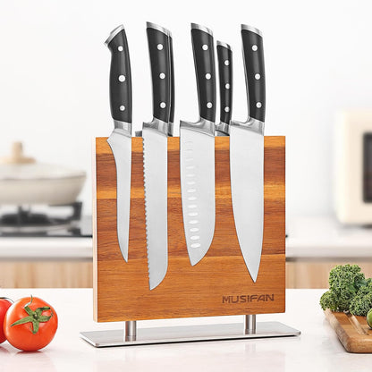 Magnetic Knife Block Without Knives,Magnetic Universal Stands with Strong Enhanced Magnets Strip Kitchen Storage Cutlery Large Organizer ，Knife Holder for Kitchen Organizer