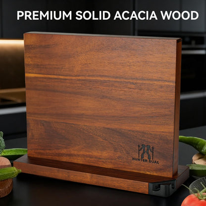 Magnetic Knife Holder with Enhanced Magnets, Multifunctional Countertop Magnetic Knife Block Stand, Universal Knife Storage & Kitchen Tool Organizer for Counter Top