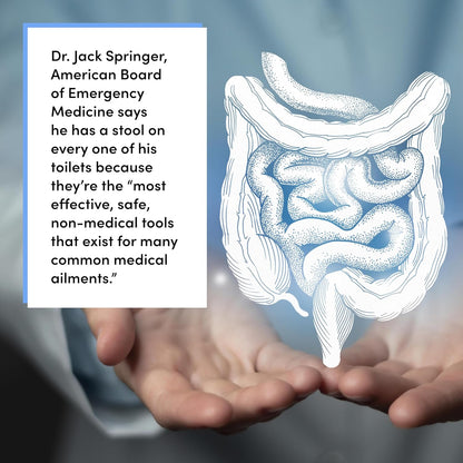 TUSHY Ottoman: A Premium Toilet Stool for The Bathroom, Modern Sleek Design | Squatting Position Helps Improves Bowel Health & Relieves Constipation (Relaxed 7.5" White/Bamboo)